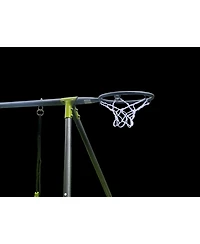 Streamdale Furniture Boys Saucer Swingset with Mini Slide for Outdoor Play