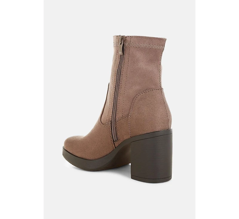 London Rag Womens Enito Microfiber Sock Boots