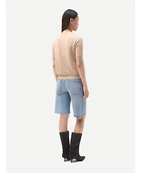 Gobi Cashmere Women's Elbow-Length Sleeve Cashmere Sweater