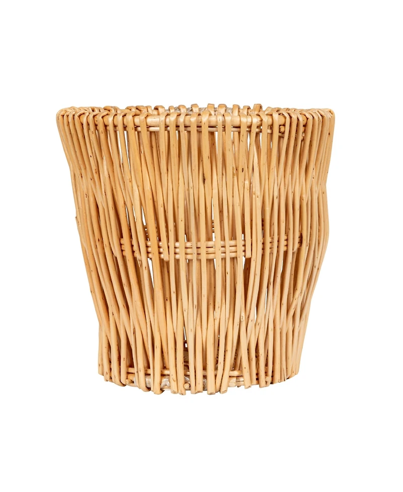 Household Essentials Small Reed Willow Waste Basket, Natural