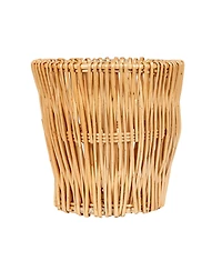 Household Essentials Small Reed Willow Waste Basket, Natural