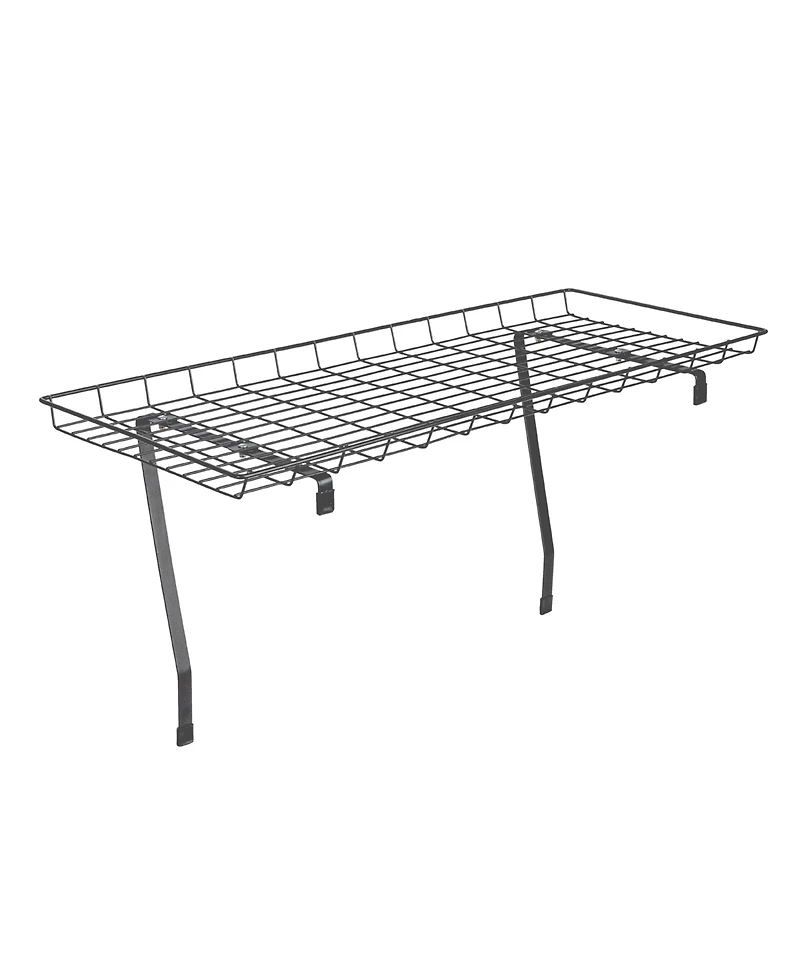 Household Essentials Rear Display Over-The-Washer Storage Shelf, Silver