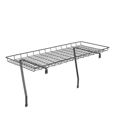 Household Essentials Rear Display Over-The-Washer Storage Shelf, Silver