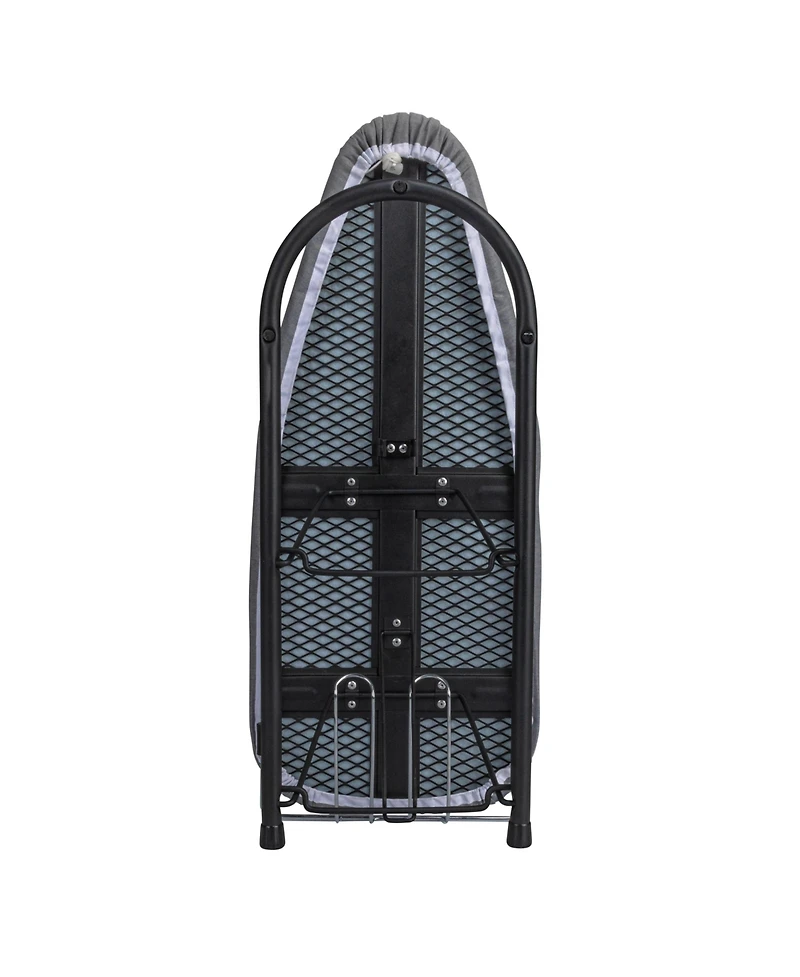 Household Essentials Tabletop Ironing Board, Black with Grey Cover