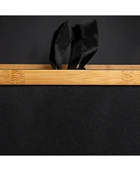 Household Essentials Sleek Laundry Hamper with Dual Mesh Liners and Lid, Black