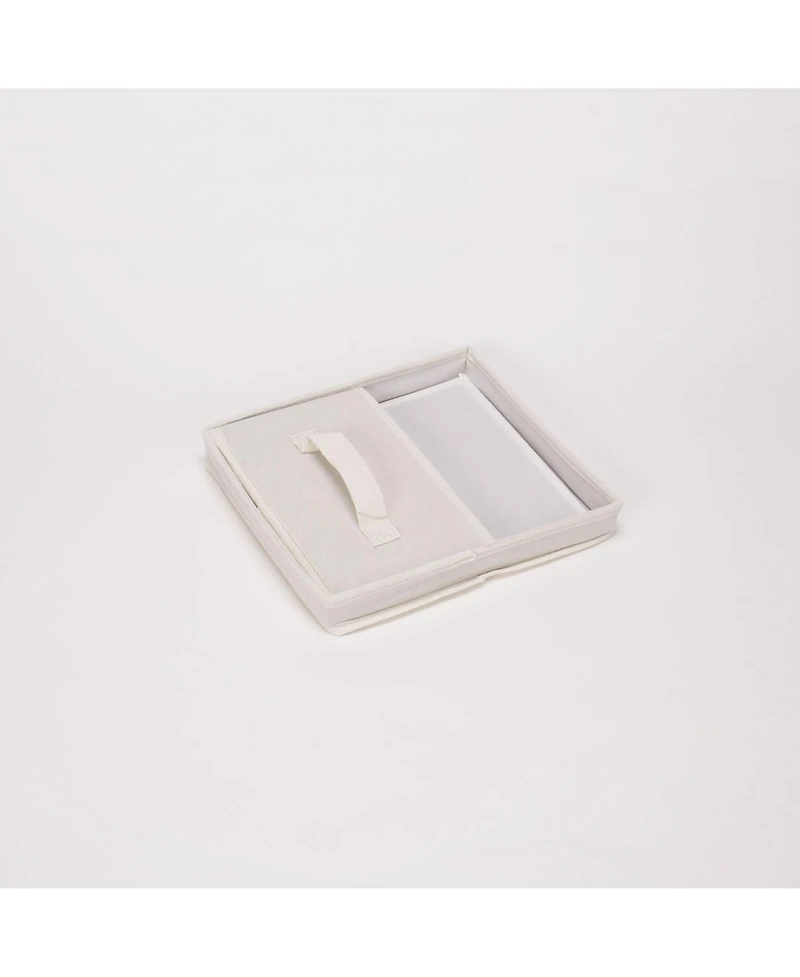 Household Essentials Medium Storage Bin with Lid, Natural