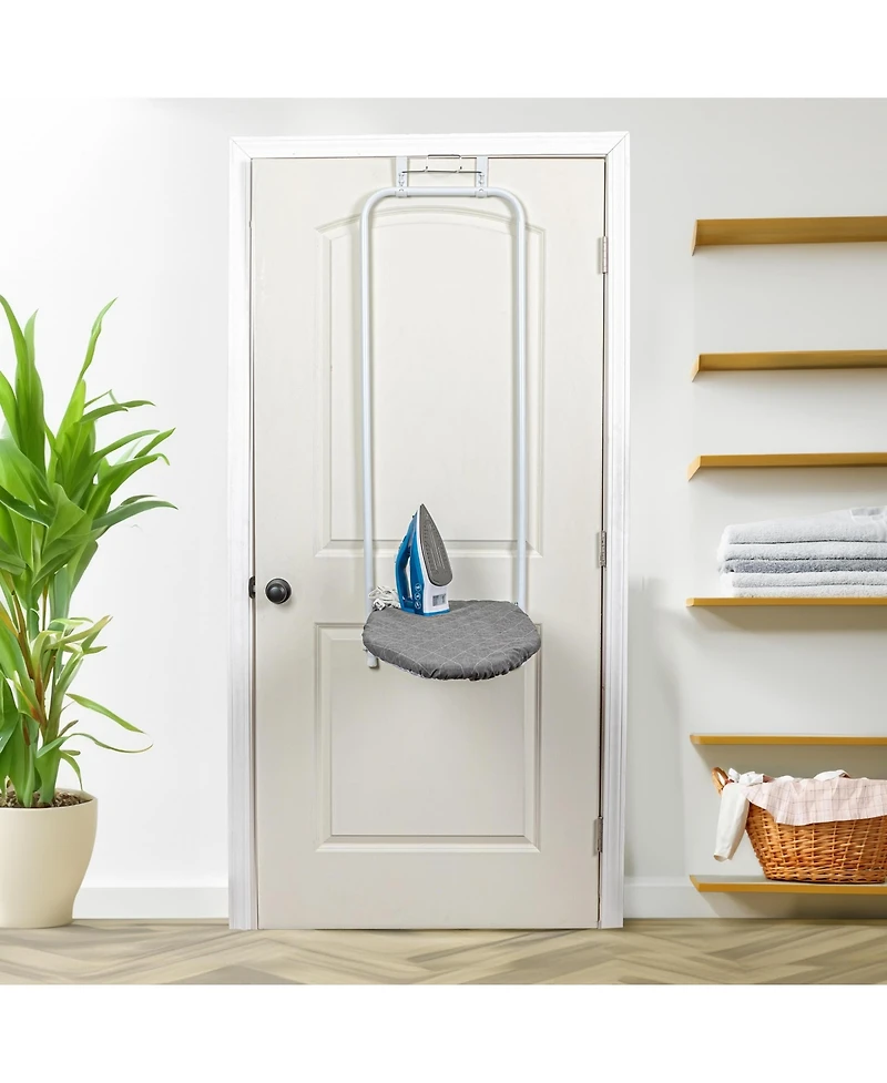 Household Essentials Over the Door Ironing Board, White