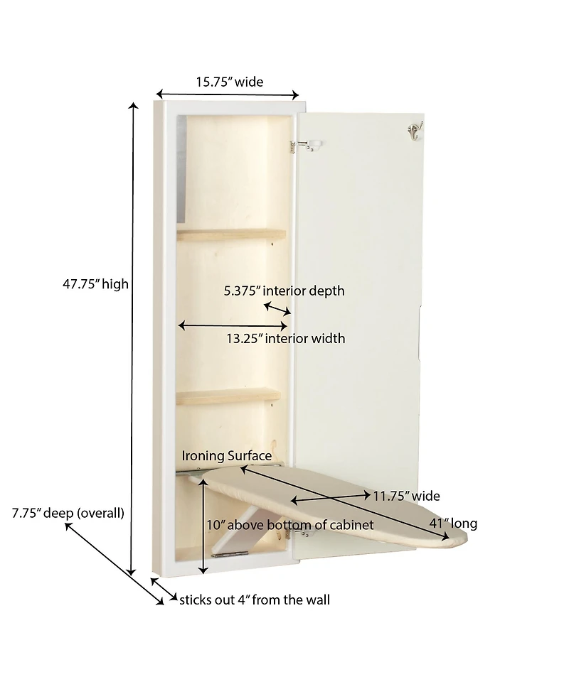 Household Essentials Ironing Board Cabinet