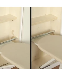 Household Essentials Ironing Board Cabinet, Unfinished Wood