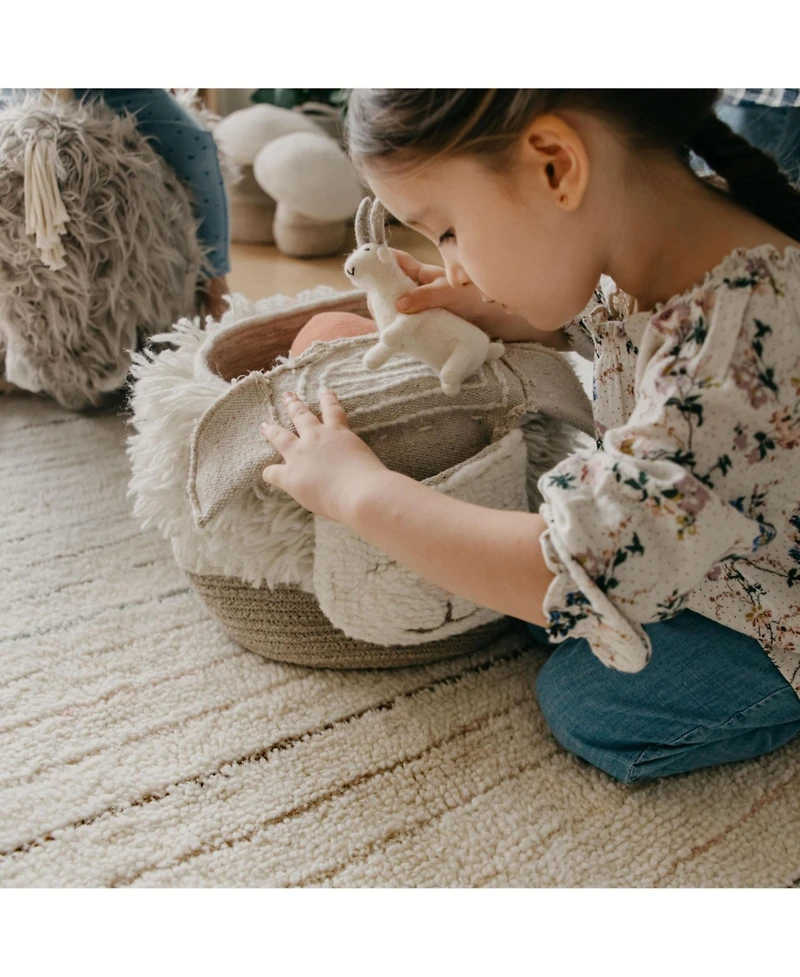 Lorena Canals Woolable Basket Pink Nose Sheep