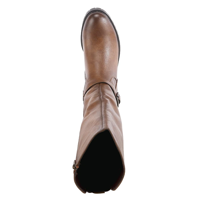 Patrizia Women's Stretch Back Panel Buckle Detail Tall Boots