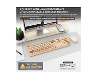 risokeys 2.4G Wireless Keyboard and Mouse Combo