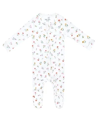 Copper Pearl Baby Girls' Eloise Printed Zip-Up Footed Pajamas