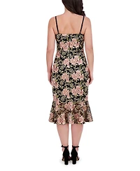 Siena Women's Sleeveless Sweetheart Neck Midi Dress