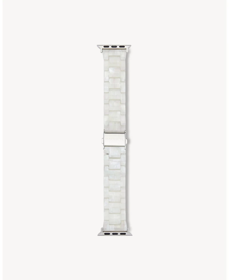 Machete Women's Apple Watch Band in Opalite Shell Checker