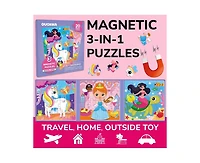 Quokka 3x20 Pcs Magnetic Puzzles for Kids - Learning Princess and Unicorn Toy