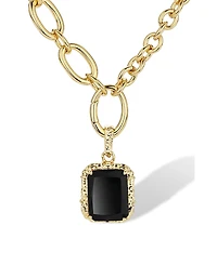 Retro Chic Agate Lava Necklace