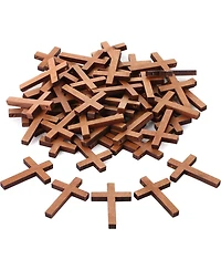 Mr. Pen Wooden Crosses, 1.2x1.75 Inches, 50 Pack, Small Wooden