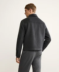 Mango Men's Wool Pockets Jacket