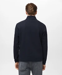 Mango Men's Regular-Fit Zip-Up Sweatshirt