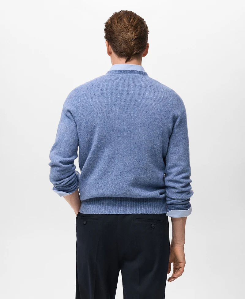 Mango Men's Knitted Wool Blend Sweater