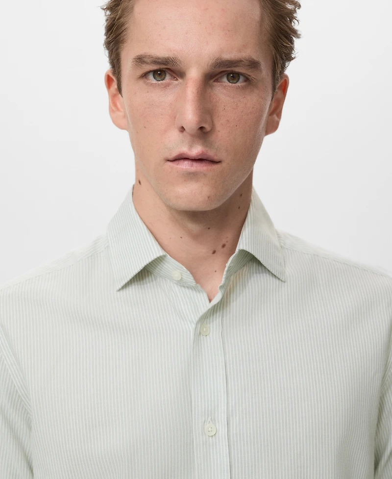 Mango Men's Regular Cotton Shirt