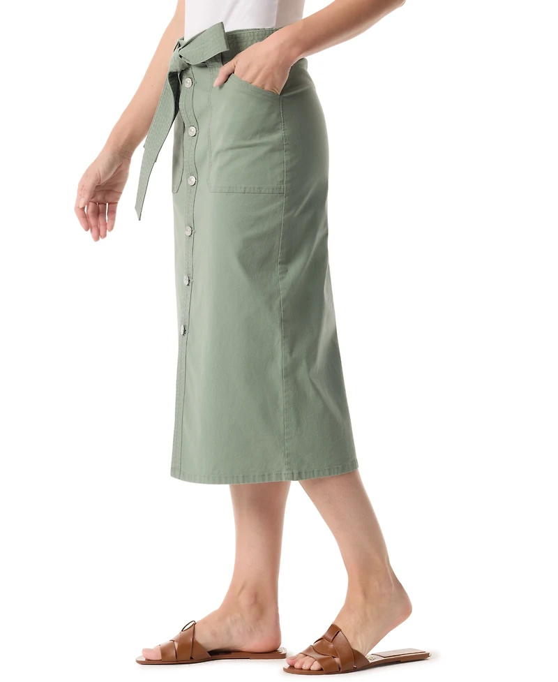 Gloria Vanderbilt Women's Belted Maxi Skirt