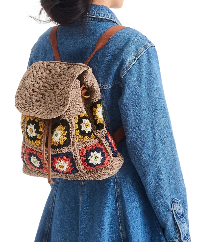 Women's Sayulita Crochet Backpack