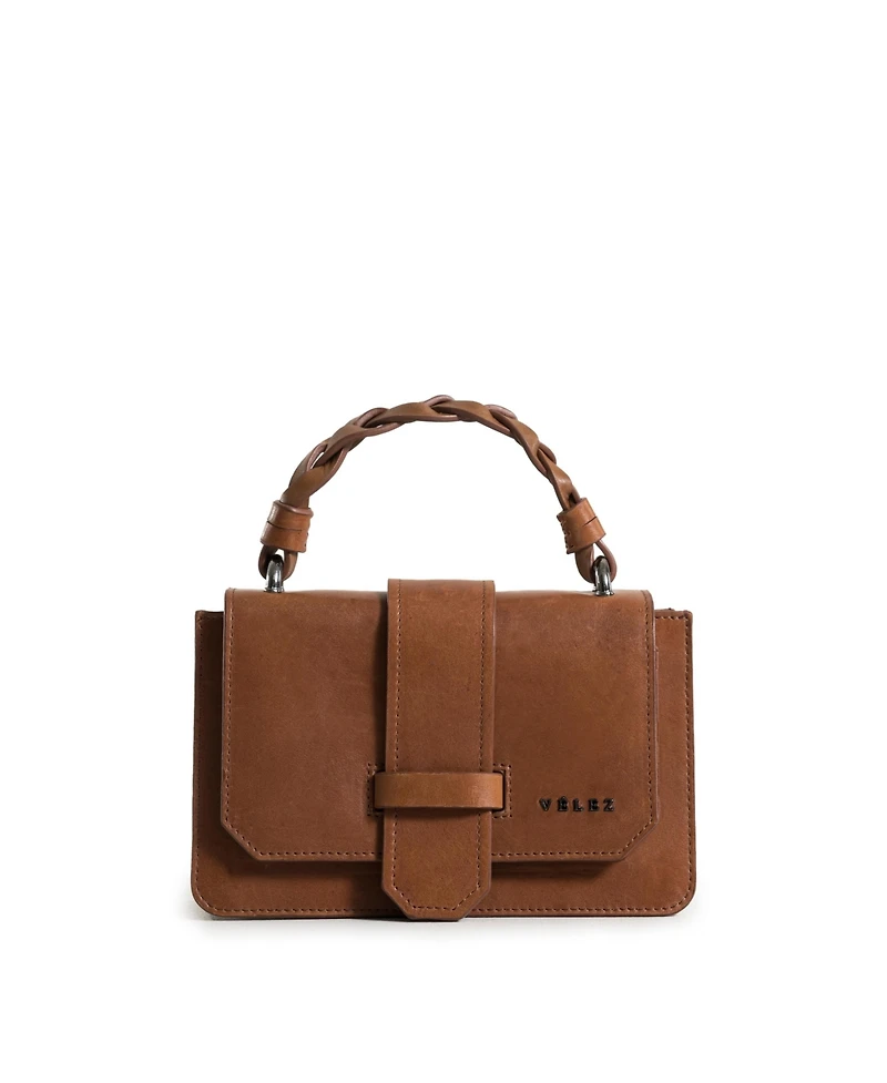 Velez Mini garniel leather bowling bag for women