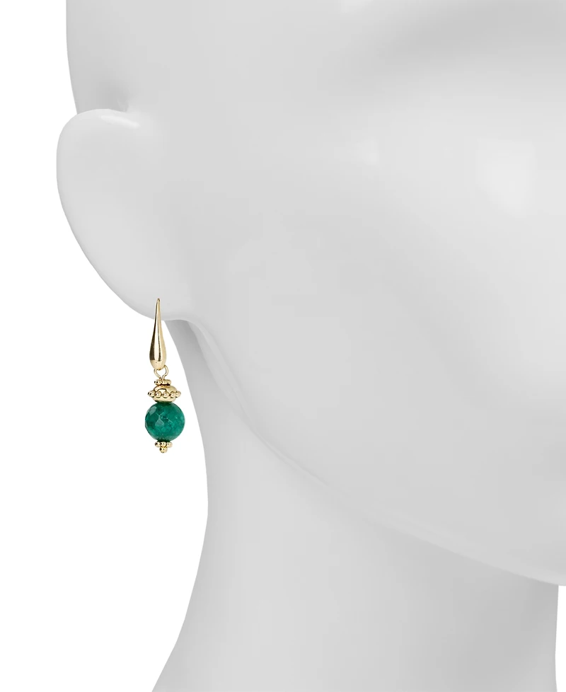Patricia Nash Gold Plated Beaded Drop Earrings