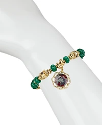 Patricia Nash European Floral Tapestry Stretch Bracelet