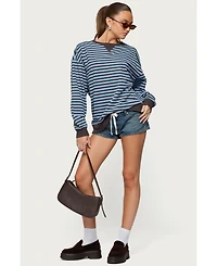 Edikted Women's Onda Striped Sweatshirt