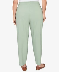 Alfred Dunner Plus St. Augustine Tailored Stretch Front Pocket Short Length Pants