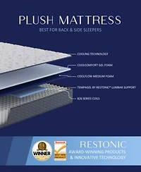Restonic Providence 11 Plush Mattress In A Box Collection