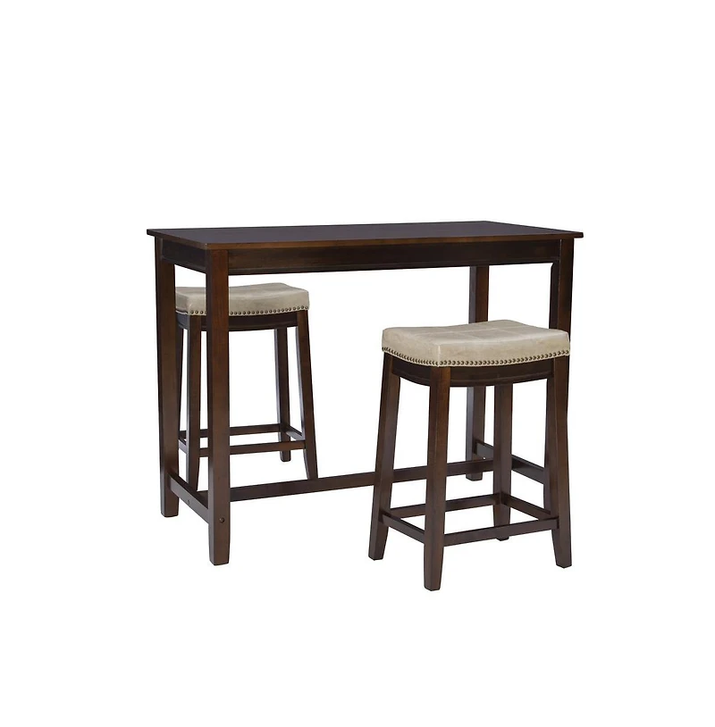 Linon Claridge 3Pc Counter Set