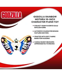 Surreal Entertainment Godzilla Rainbow Mothra 10-Inch Character Plush Toy | Cute Plushies And Soft Stuffed Animals, Kids Room Decor Accessories | Kaij