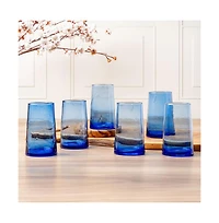 Verve Culture Blue Cone Glass Large - Set of 6