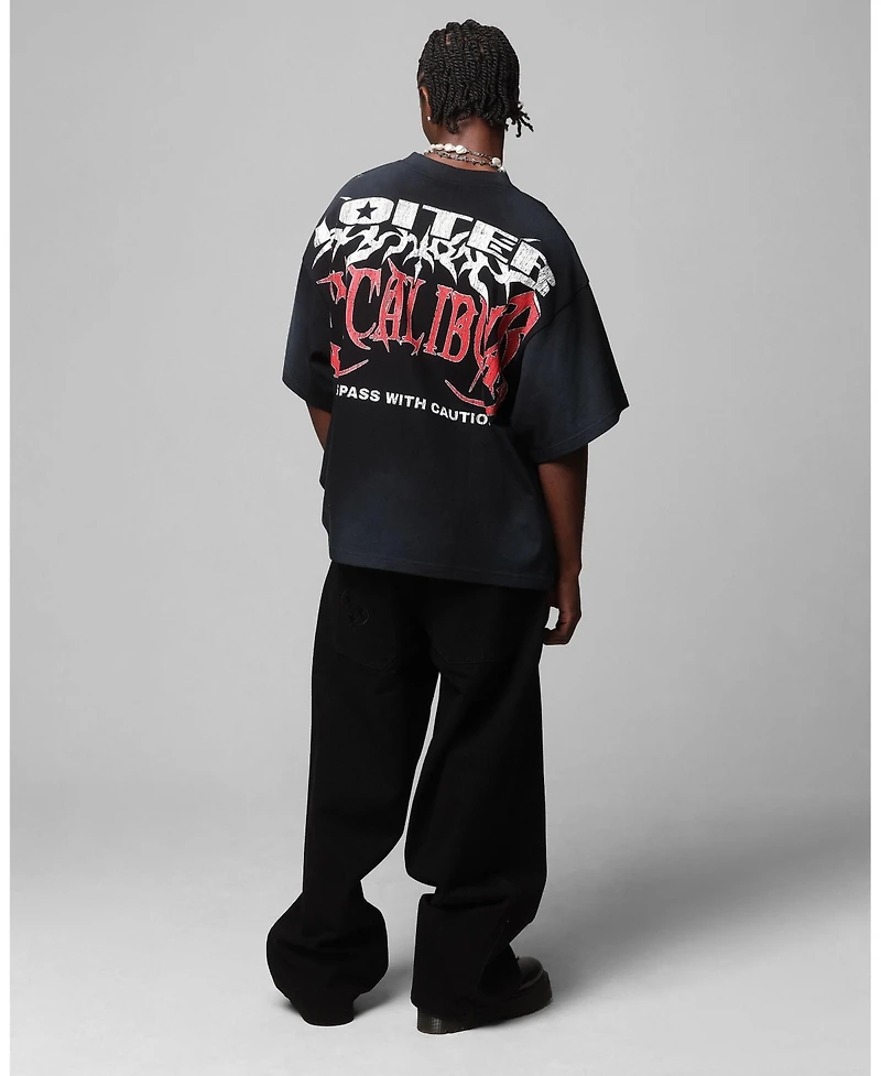 Loiter Men's Faded Print Flannel T-Shirt