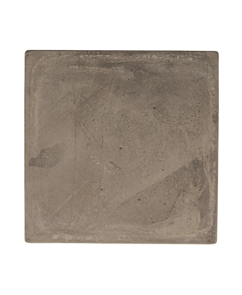 Storied Home Contemporary Cement Boxes with Lids, Grey, Set of 2