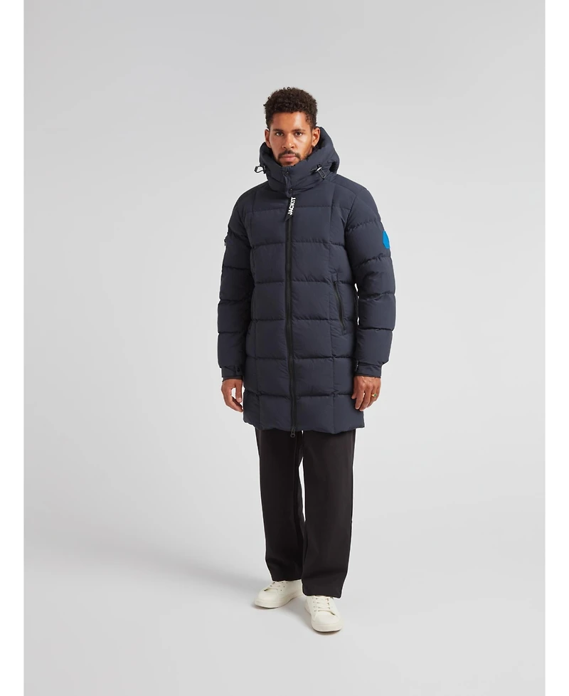 JACK1T Men's Ez Hooded Boxed Puffer Coat