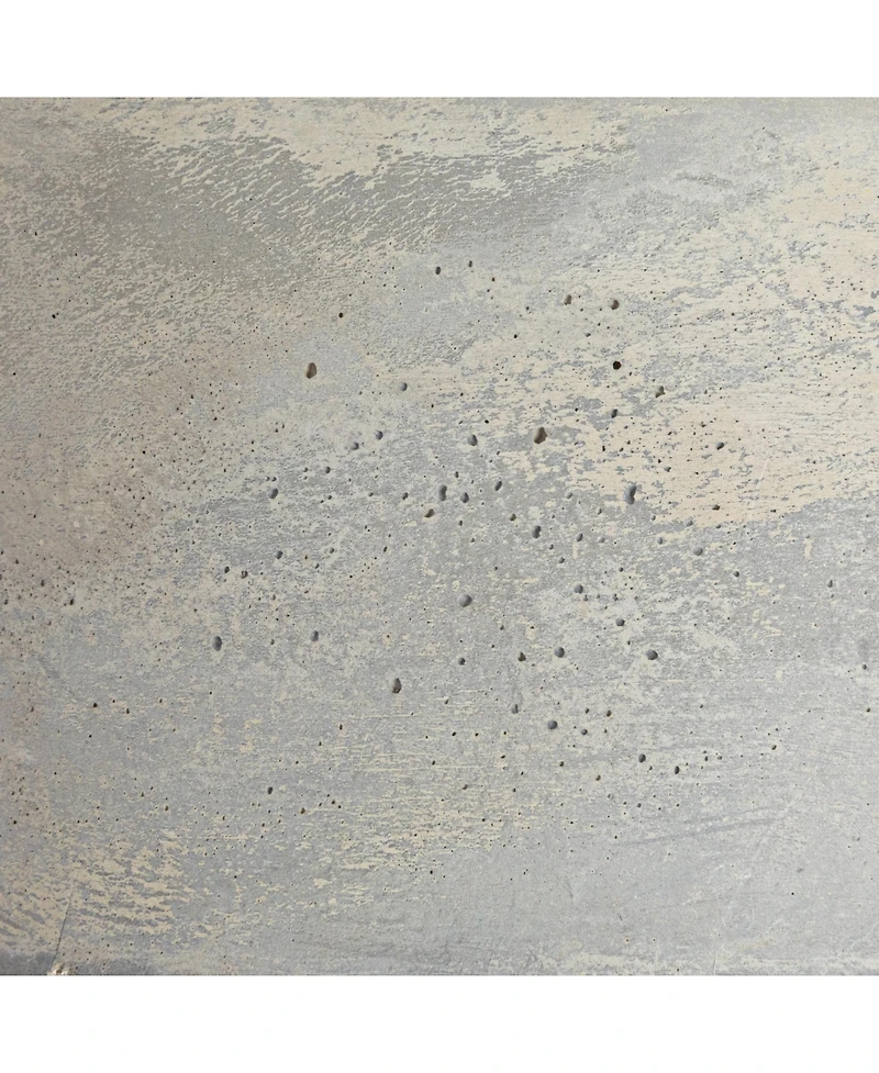 Storied Home Contemporary Cement Boxes with Lids, Grey, Set of 2