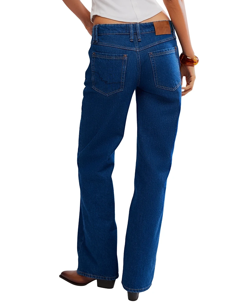 Free People Women's Classic Low Rise Boyfriend Jeans
