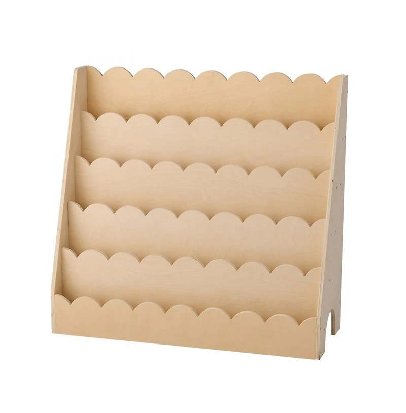 Slickblue 5-Tier Montessori Toddler Bookcase with Front-Facing Shelves