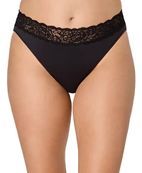 Maidenform Women's Everyday Pretty Lace Hi Cut Brief Panty