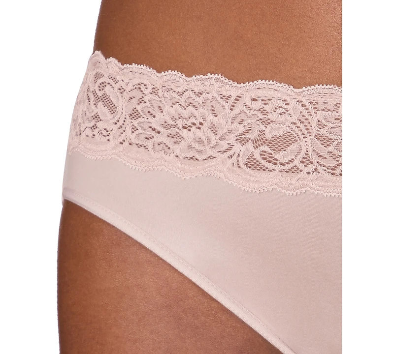 Maidenform Women's Everyday Pretty Lace Hi Cut Brief Panty