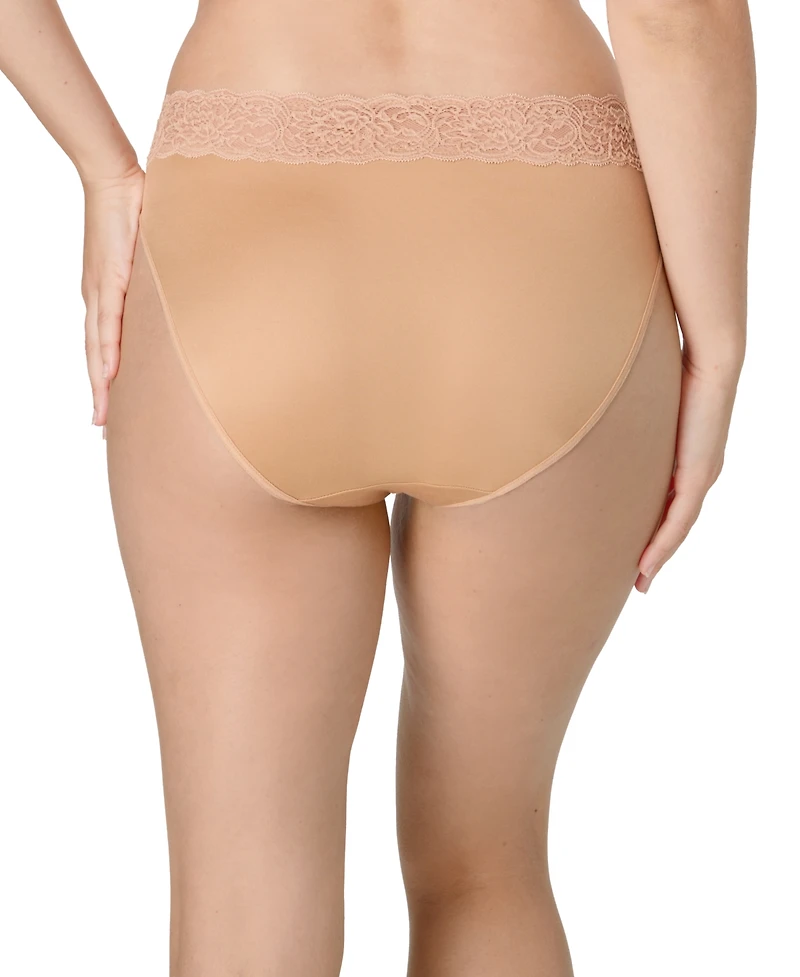 Maidenform Women's Everyday Pretty Lace Hi Cut Brief Panty