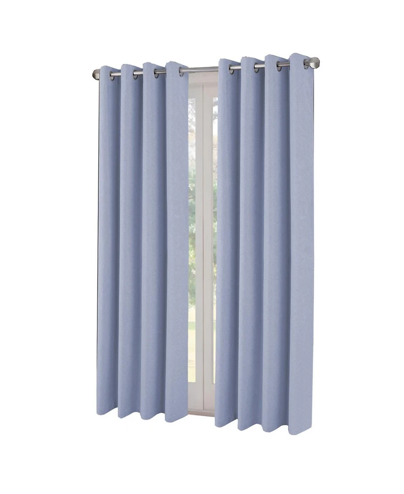 Rt Designers Collection Boden 100% Blackout Grommet Curtain Panel 54" x 90" Denim
