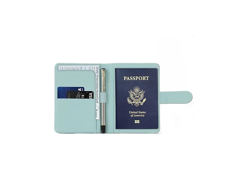 3p Experts Passport Storage Wallet – 6 Slots, Teal Travel Organize