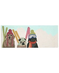 Liora Manne Front Porch Indoor Outdoor Ski Patrol Multi Area Rug
