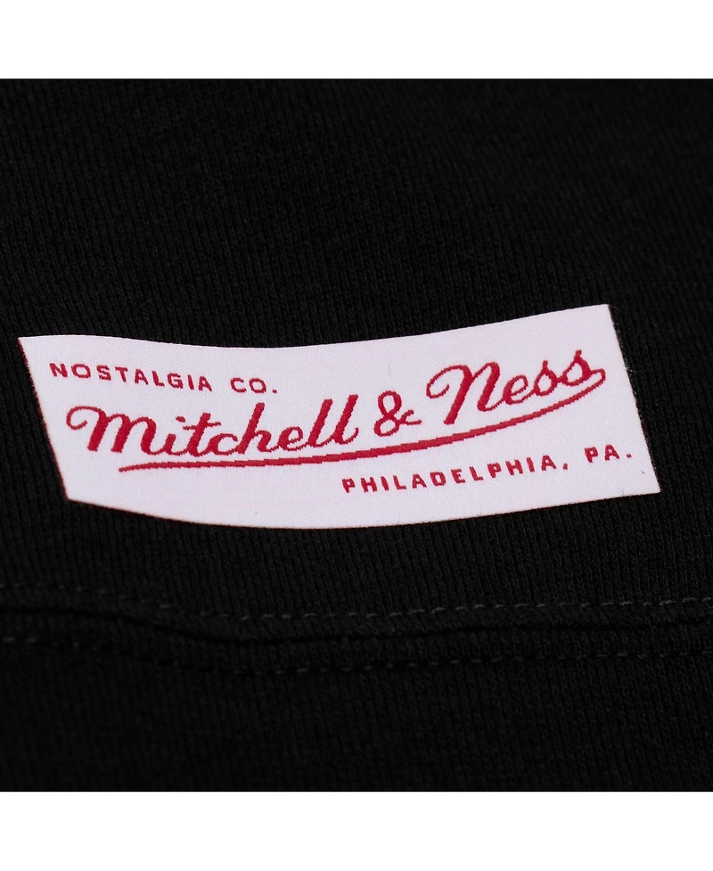 Mitchell & Ness Men's Black Alabama Crimson Tide Half Time Fleece Crewneck Sweatshirt